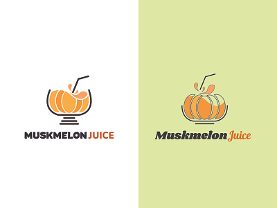 MUSKMELON JUICE LOGO design drinks juice juice logo logo