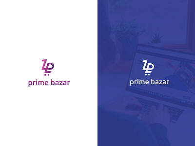 Prime Bazar (E-commerce logo ) baazar bazar creative logo design e commerce e commerce logo illustration logo