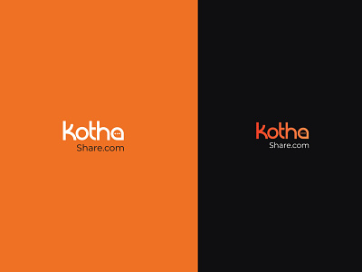 Social Website Logo- kothashare creative logo design graphic design illustration kotha share logo logo message logo share logo social logo talk logo text logo