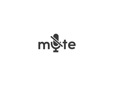 MUTE creative design creative logo design graphic design illustrator logo mute mute logo mute text logo text logo