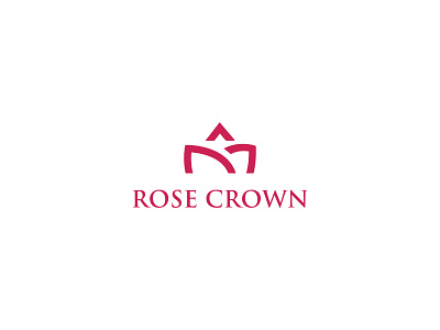 ROSE CROWN LOGO branding creative logo crown design graphic design logo rose rose crown rose crown logo text logo