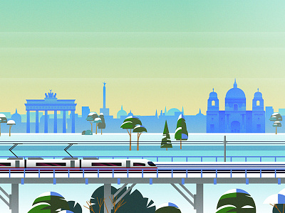 Rail Europe Holiday Card - Atomic Kid Studios - Berlin