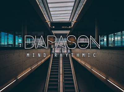 A Name for Diapason Mind Rhythmic branding graphic design logo logo design typography vector