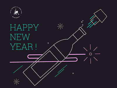 Happy new year! cheers happy illustration new year