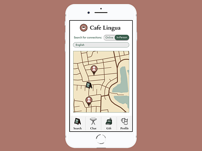 Cafe Lingua - Search for English Speakers In-Person
