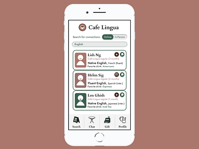 Cafe Lingua - Search for English Speakers Online