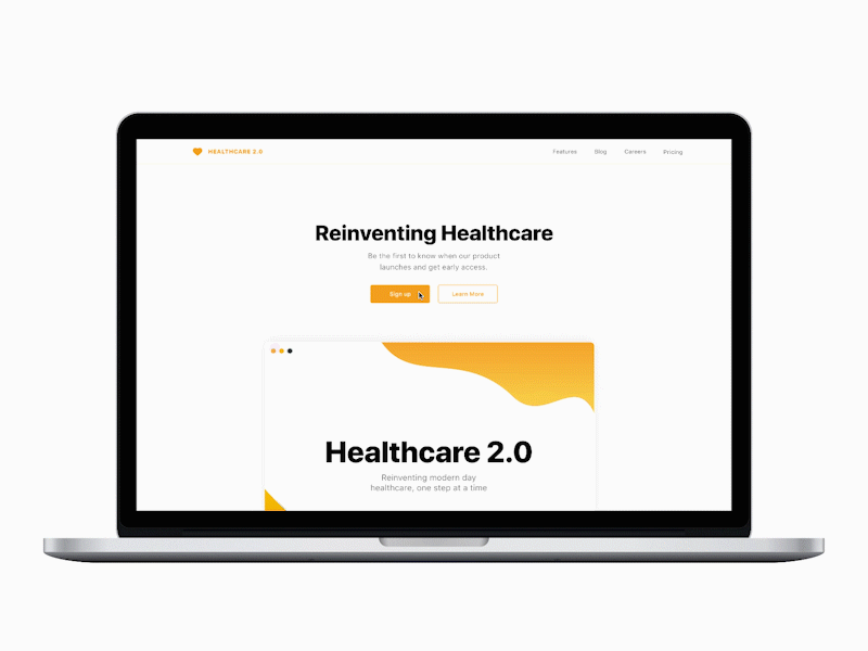 Sign-Up Form Interaction form signup browser ux ui interaction framer