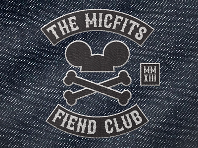 Micfits Fiend Club enamel pin mickey misfits