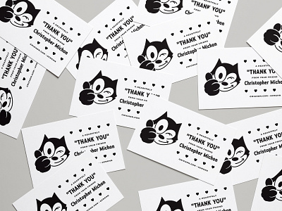 "Business" Card business card felix the cat thermography