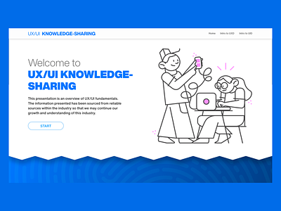 UX/UI Knowledge-Sharing Presentation branding design graphic design illustrator ui uidesign uxui vector web
