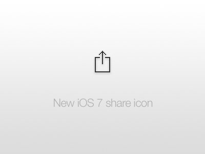New iOS 7 share icon 7 icon ios ios 7 ios7 new share