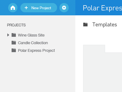 Files Explorer/Finder blue breadcrumb buttons explorer files finder folders icons projects sidebar