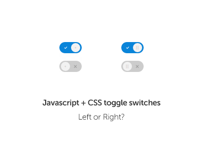 CSS Toggle Switches checkbox css form javascript radio switches toggle