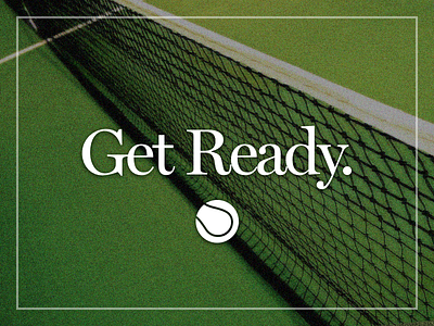 Get Ready ball ready sport tennis
