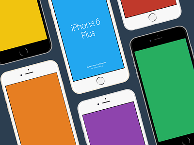Pixel Perfect Vector iPhone 6 Plus Templates apple ios8 iphone iphone6 mobile template vector