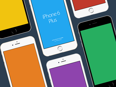 Pixel Perfect Vector iPhone 6 Plus Templates