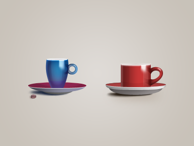 Coffee cups 128 blue coffee cup icon icons red