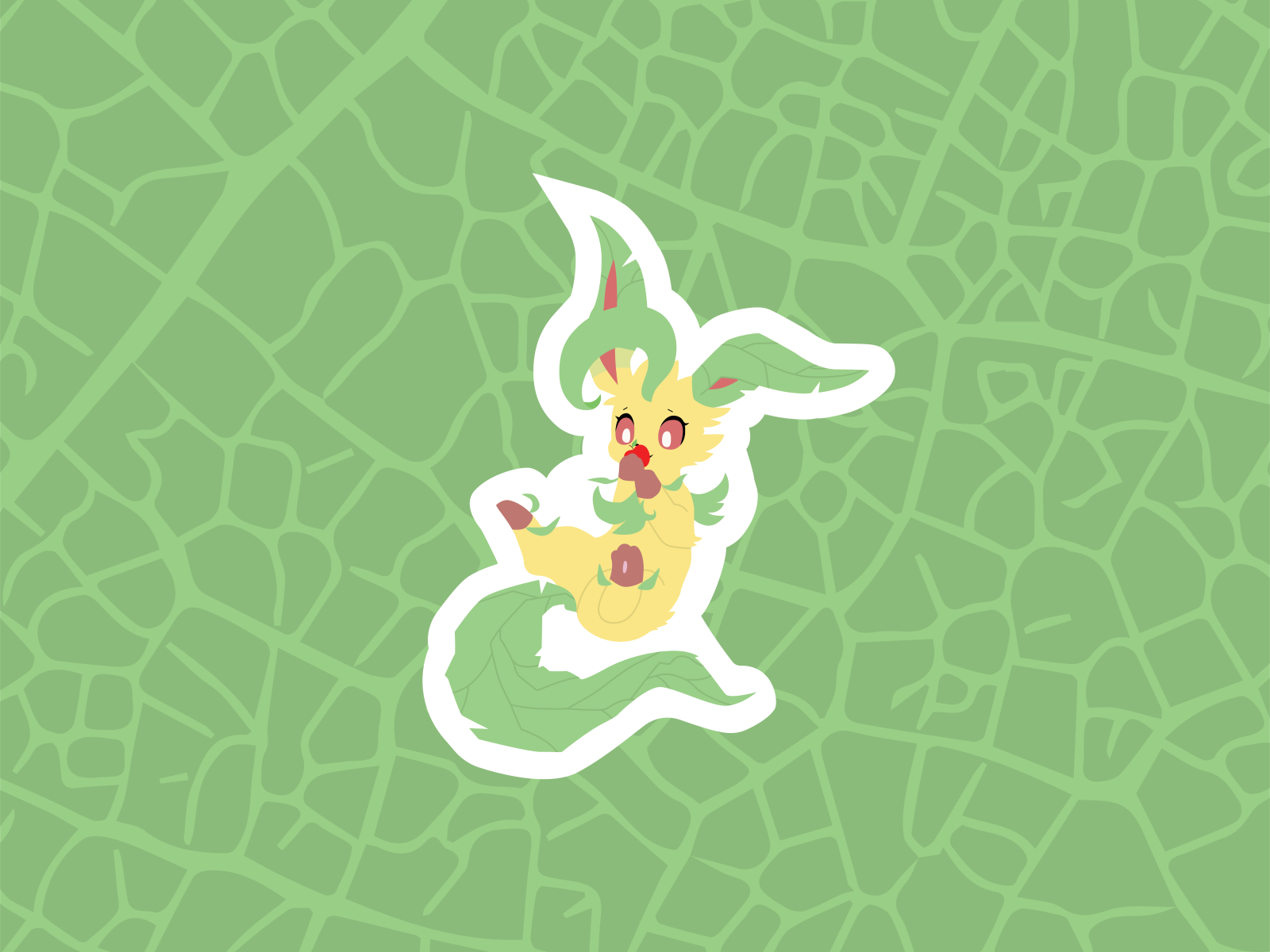 Leafeon (Pokemon) in Galaxy Live Wallpaper