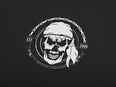 Illustration I Smiling Skull bike black illustration motorcycle skull smile