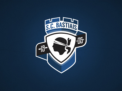 Sc Bastia Rebranding Logo By Romain Therasse On Dribbble Sc Bastia Rebranding Logo By Romain Therasse On Dribbble