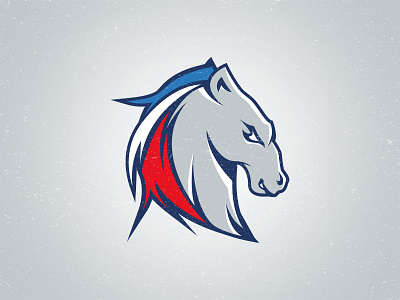 French Mustang - Logotype football illustration logo logo sport logotype mustang sport