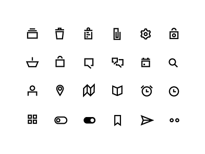 Free Icon Pack: Minima Line Icons chat clipboard free icon icon pack illustrator line pack paper clip sketch ui ux