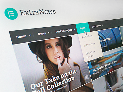ExtraNews Wordpress Theme grid minimal news responsive theme web design website wordpress