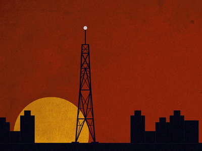 Montevideo notparis sunset tower