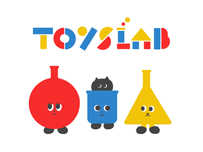TOYSLAB character graphic illustration logo toyslab typography