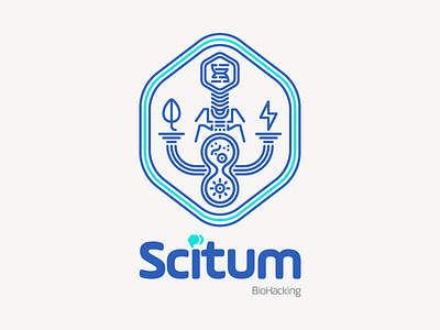 Scitum BioHacking badges biohacking branding education icon mexico monterrey science scitum