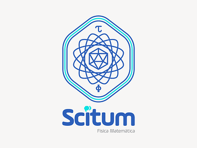 Scitum Mathematical Physics badges branding education icon math mathemathical physics mexico monterrey physics science scitum