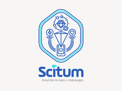 Scitum Apps and Videogames Software Development apps badges branding development education icon mexico monterrey science scitum software videogames