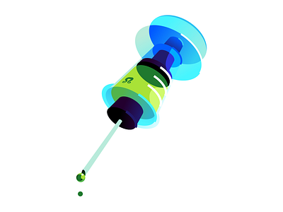 syringe abstract blue digital illustration disease green illustration inkscape medical medicine minimal syringe vaccine vector vector illustration