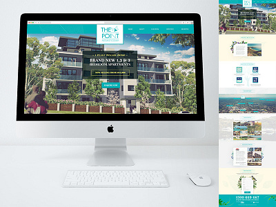 The Point Website Design branding concept graphic design property development real estate ui ux web design website