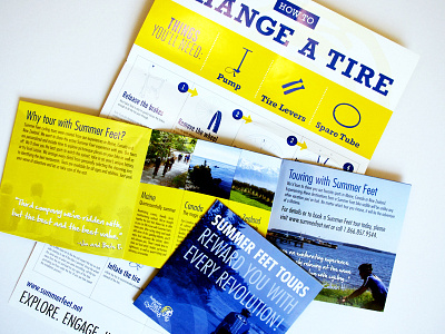 How to change a flat tire poster brochure bikes brochure info design instructional poster