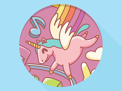 Ducks, rainbow and unicorns illustration illustrator print rainbow t shirt unicorn