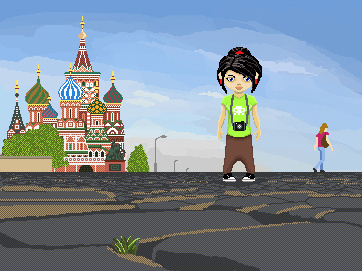 Pixel art Red Square