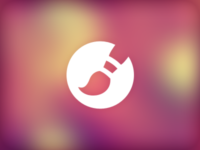 Theme settings pictogram app application brush icon illustrator pictogram ui vector