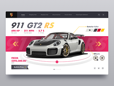 Porsche's official website_Exercises
