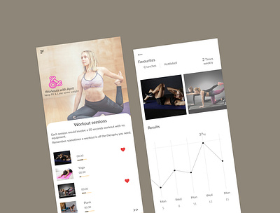 Daily UI Day 41, Workout Tracker app design ui ux