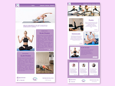 Web-Pilates design ui ux web