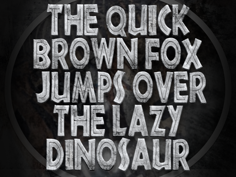 New "Jurassic World" inspired OpenType-SVG .OTF Color Font ...