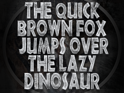 New "Jurassic World" inspired OpenType-SVG .OTF Color Font