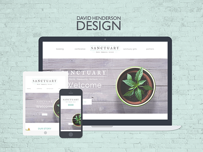 Sanctuary Website Design graphicdesign wearedhd webdesign webdevelopment