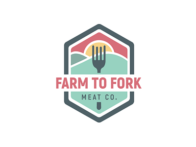 Farm to Fork Meat Company Logo branding digitaldesign graphicsesign illustrator logo logodesign wearedhd
