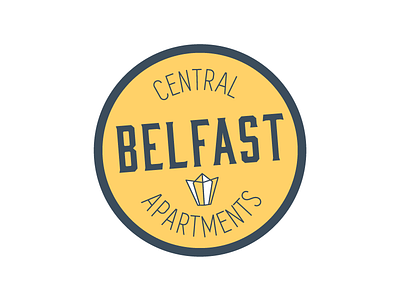 Central Belfast Apartments branding graphicdesign icon illustration logo logodesign sticker typography