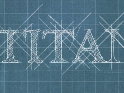 Titanic: Built in Belfast blueprint drawings scribble titanic typography