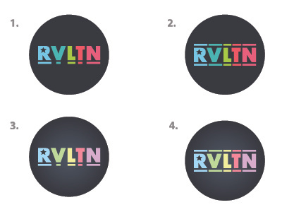 Revolution Logos branding circle logo multicolour vote