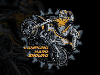 Lampung Hard Enduro T Shirt Design apparel clothing club crosser event extreem freestyle gear motocross sport t shirt yellow