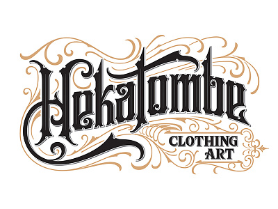 Hekatombe Vintage Logotype apparel beer brand clothing label lettering logotype ornament tattoo victorian vintage whiskey